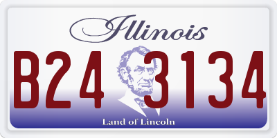 IL license plate B243134