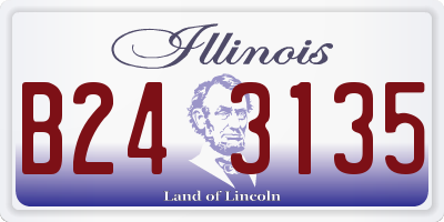 IL license plate B243135