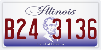 IL license plate B243136