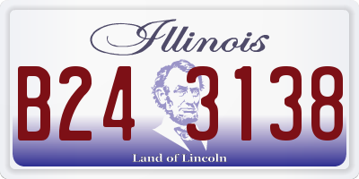 IL license plate B243138