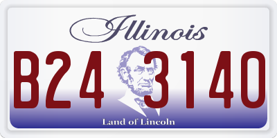 IL license plate B243140