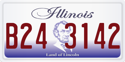 IL license plate B243142