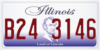 IL license plate B243146