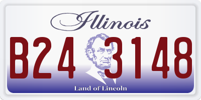 IL license plate B243148