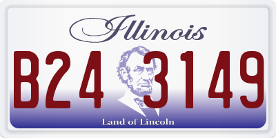 IL license plate B243149
