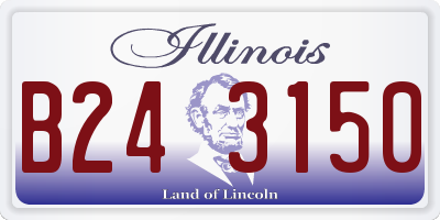 IL license plate B243150