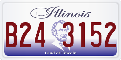 IL license plate B243152