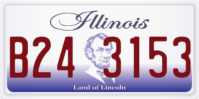 IL license plate B243153