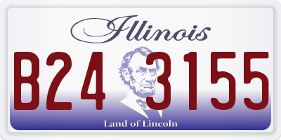 IL license plate B243155
