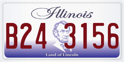 IL license plate B243156