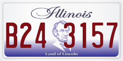 IL license plate B243157