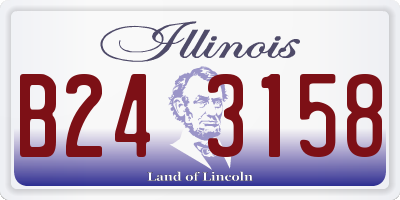 IL license plate B243158