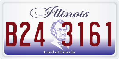 IL license plate B243161