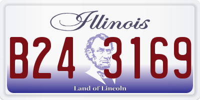 IL license plate B243169