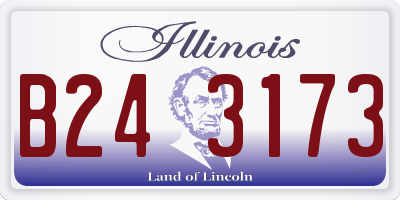 IL license plate B243173