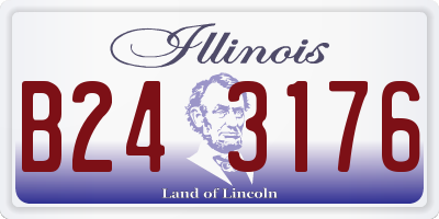 IL license plate B243176