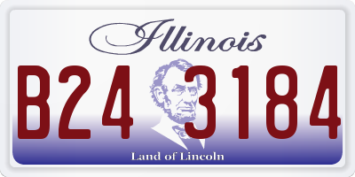 IL license plate B243184