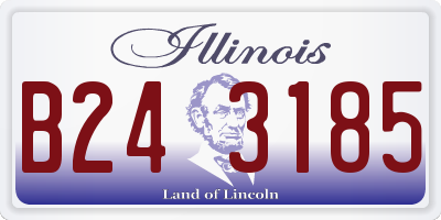 IL license plate B243185
