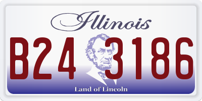IL license plate B243186