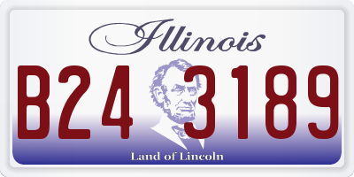 IL license plate B243189
