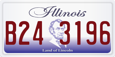 IL license plate B243196
