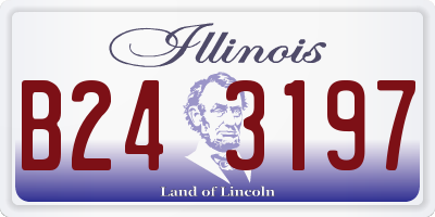 IL license plate B243197