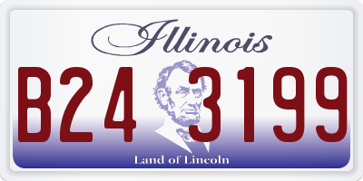 IL license plate B243199