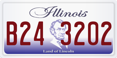 IL license plate B243202