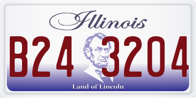 IL license plate B243204