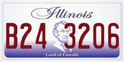 IL license plate B243206