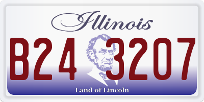 IL license plate B243207
