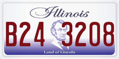 IL license plate B243208