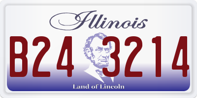 IL license plate B243214