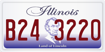 IL license plate B243220