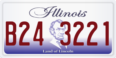 IL license plate B243221