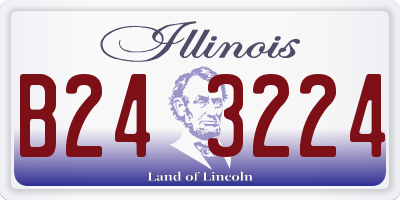 IL license plate B243224