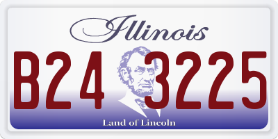 IL license plate B243225