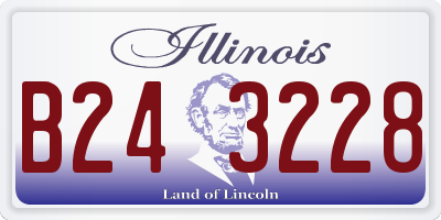 IL license plate B243228