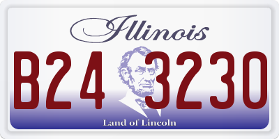 IL license plate B243230