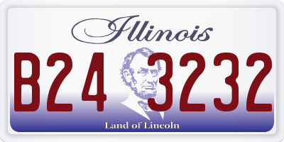 IL license plate B243232
