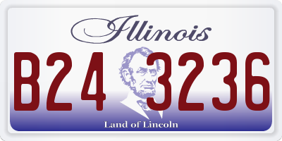 IL license plate B243236