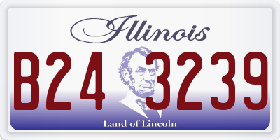 IL license plate B243239