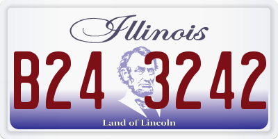 IL license plate B243242