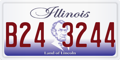 IL license plate B243244