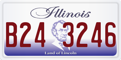 IL license plate B243246