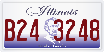 IL license plate B243248