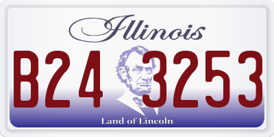 IL license plate B243253