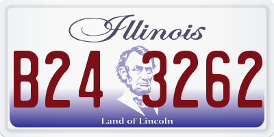 IL license plate B243262