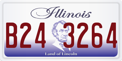 IL license plate B243264