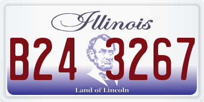 IL license plate B243267